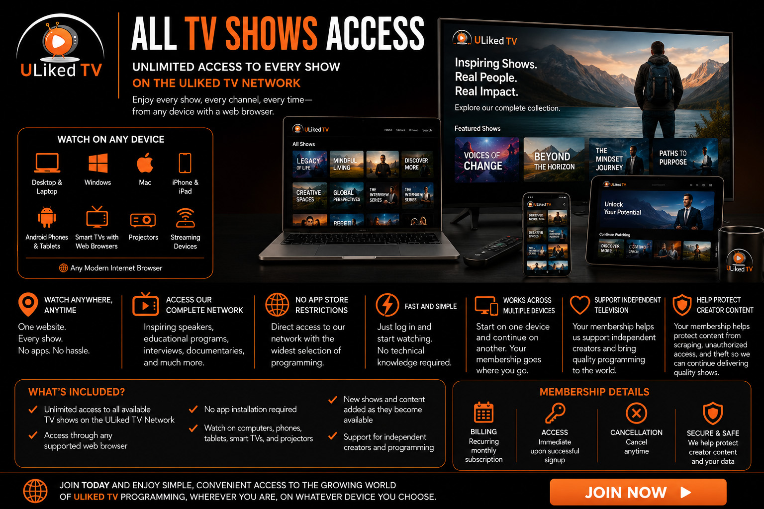 All TV Shows Access